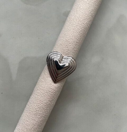 Big Heart Ring zilver