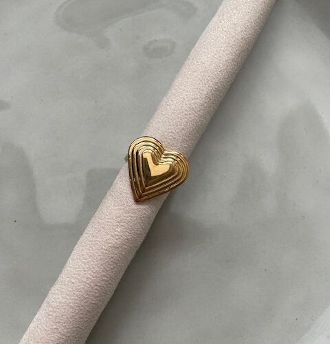 Big Heart Ring goud