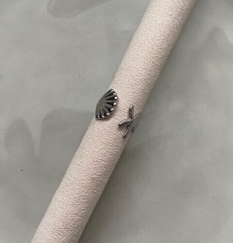 Sea Shell Ring zilver