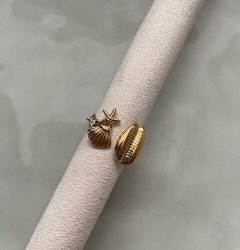 Oceaan Breeze Ring goud