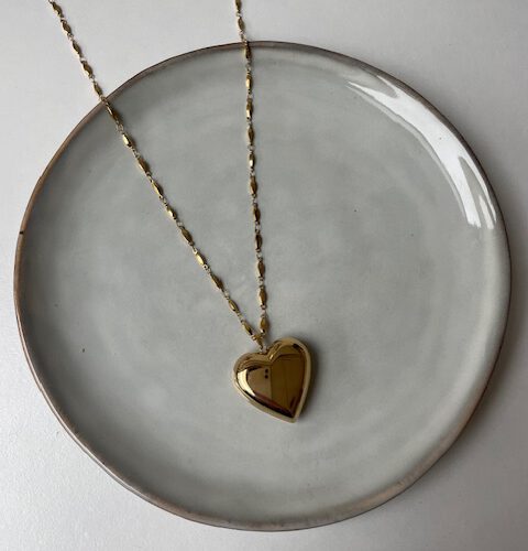 Big Hart Lange Ketting goud