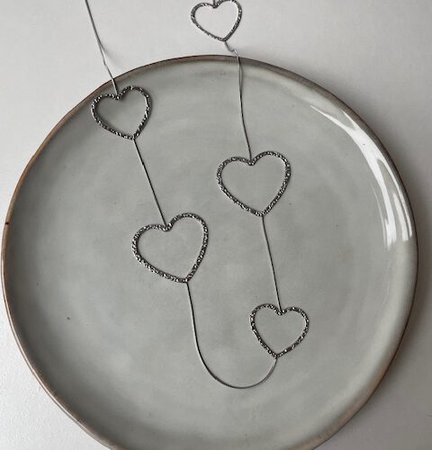 Hearts Lange Ketting zilver