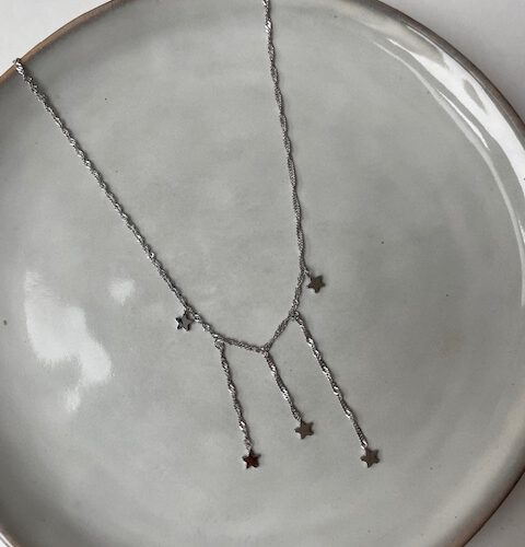 Sterren Ketting zilver