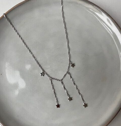 Sterren Ketting zilver