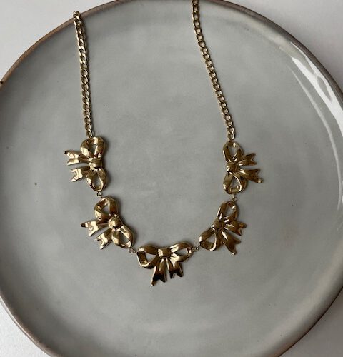 Big Bows Ketting goud