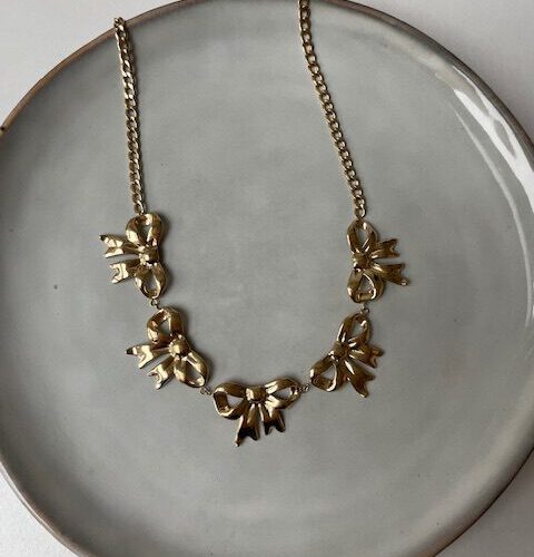 Big Bows Ketting goud