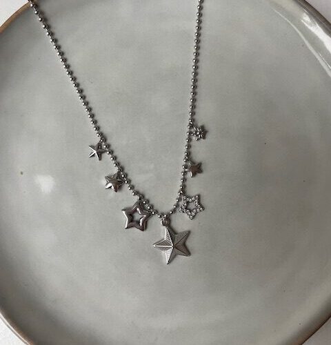 Stars Ketting zilver