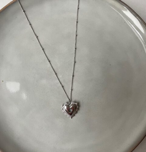 Heart Ketting zilver