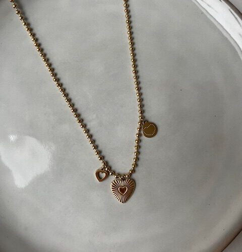 Hearts Ketting goud