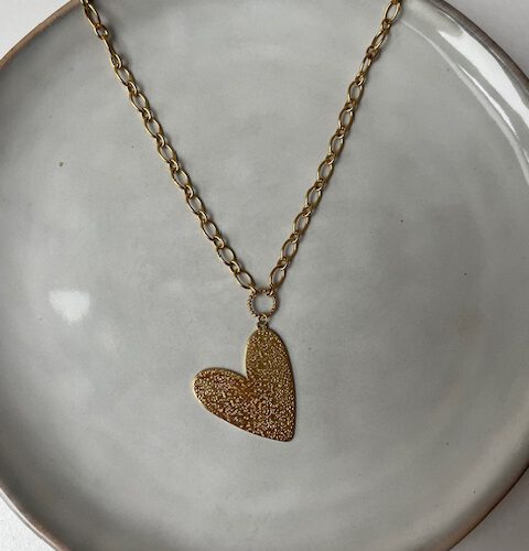 Heart Lange Ketting goud