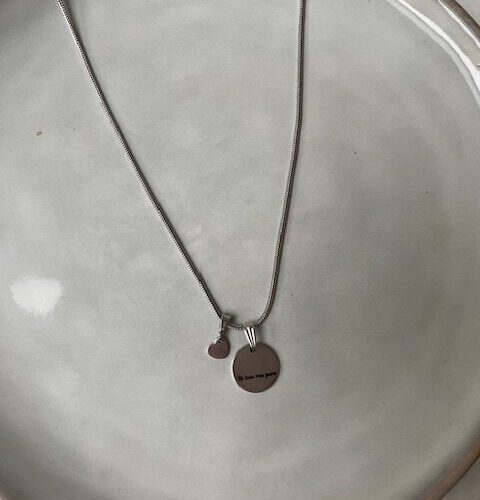 Ik hou van jouw Ketting Zilver