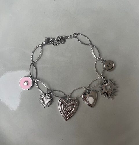 Chunky Bedelarmband zilver