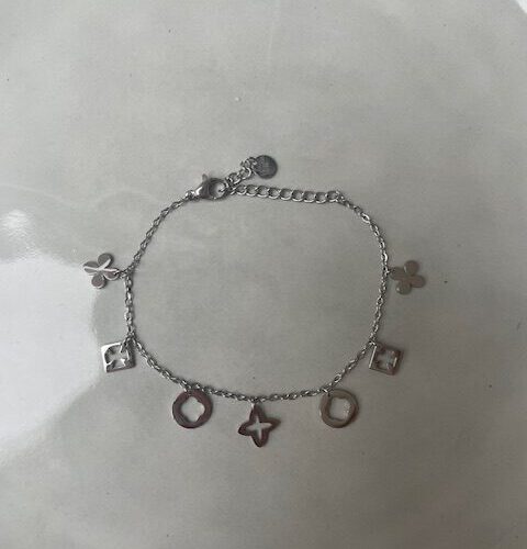 Klaver Bedel Armband Zilver