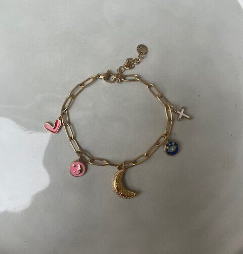 Bedelarmband Goud