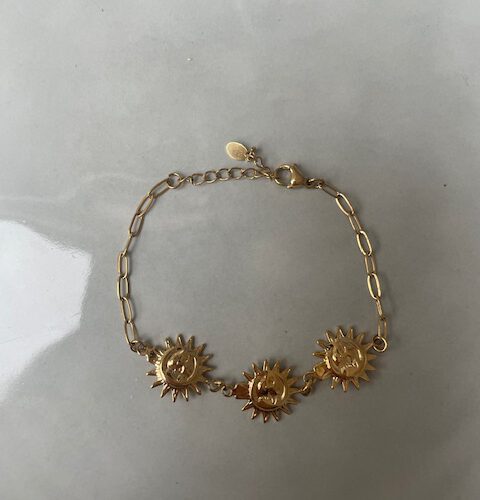Golden Sunflower Armband goud
