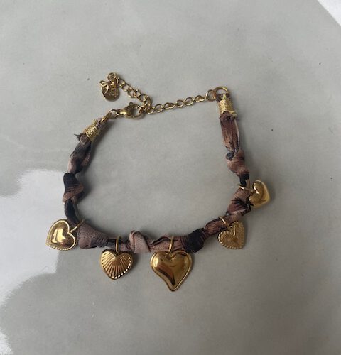 Panter Heart Bedelarmband goud