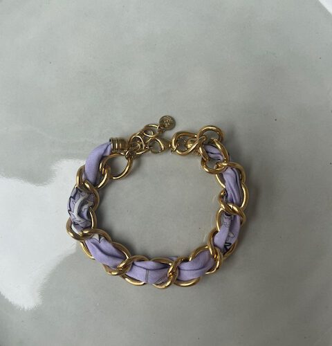 Rope Schakel Armband lila