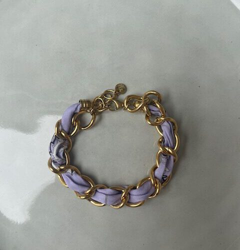 Rope Schakel Armband lila