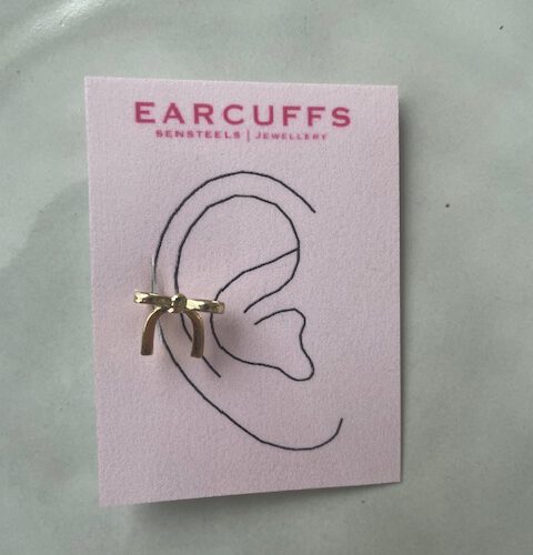 Bow Earcuff goud