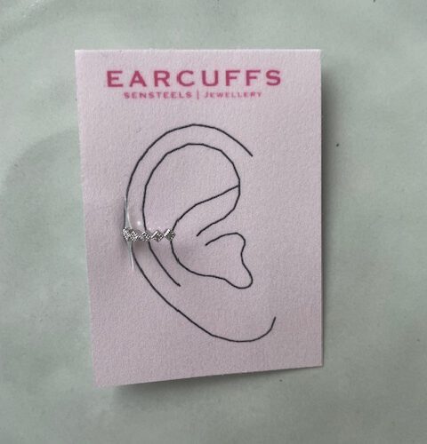 Sparkle Earcuff zilver
