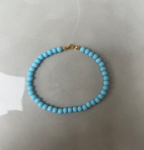 Candy Bubble Armband blauw/goud