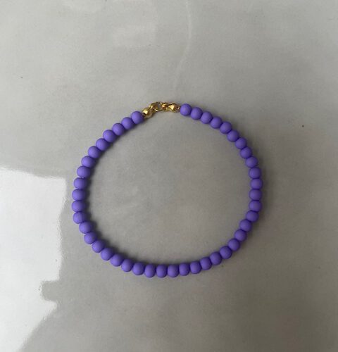 Candy Bubble Armband paars/goud