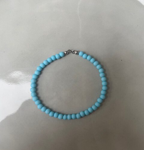 Candy Bubble Armband blauw/zilver