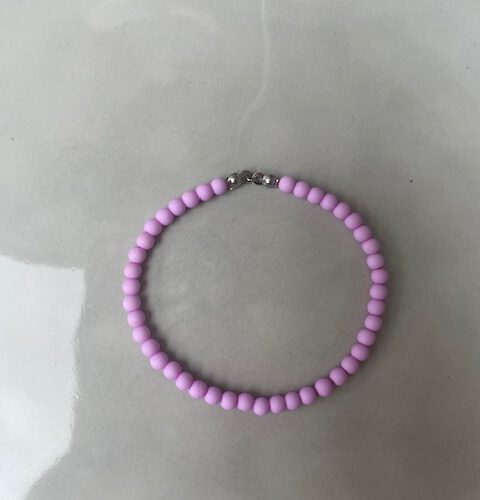 Candy Bubble Armband lila/zilver