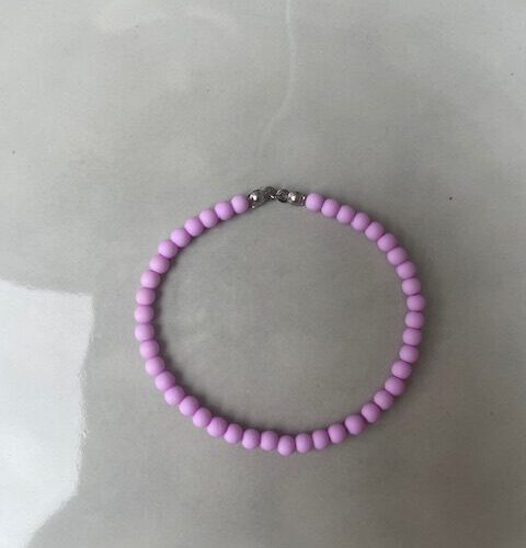 Candy Bubble Armband lila/zilver