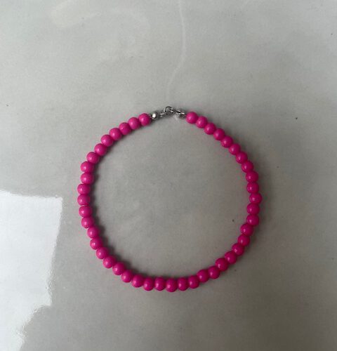 Candy Bubble Armband fel roze/zilver