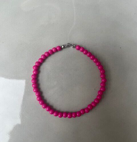 Candy Bubble Armband fel roze/zilver