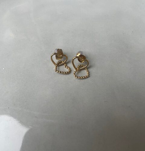 Little Hearts Oorbellen goud