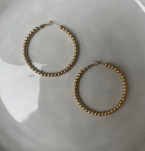 Gold Beads Oorbellen