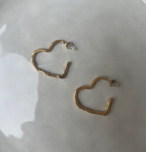 Heart Hoops Oorbellen