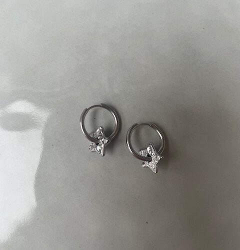 Star Oorbellen zilver