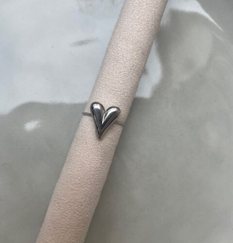 Hart Ring zilver