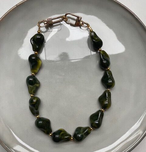 Stones Telefoon Koord dark green