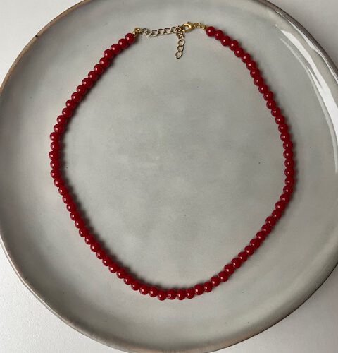Bubble Ketting Medium bordeaux