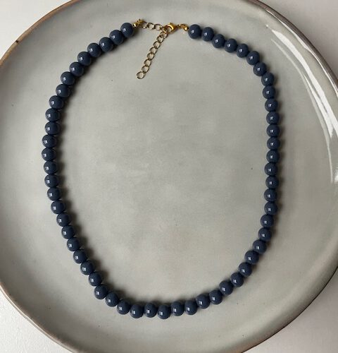 Bubble Ketting Big grijs/blauw