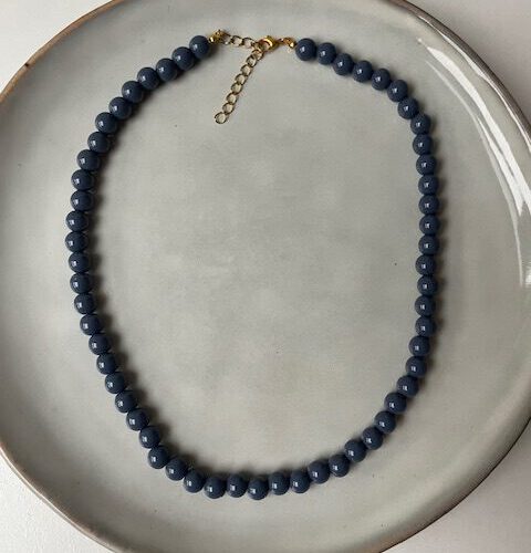Bubble Ketting Big grijs/blauw