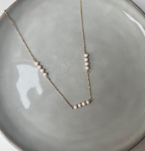 Chic Ketting Tripple beige