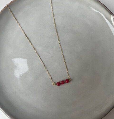 Chic Ketting Big bordeaux