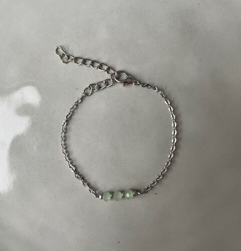 Chic Armband groen/zilver