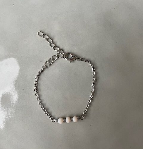 Chic Armband roze/zilver