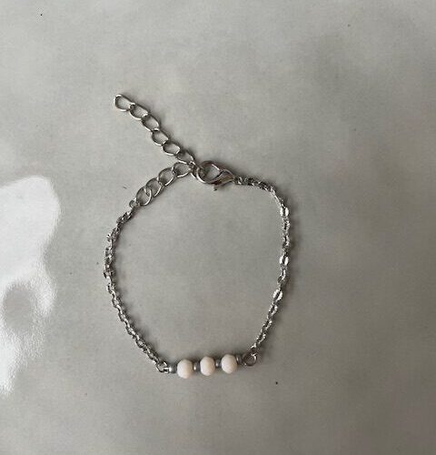 Chic Armband roze/zilver