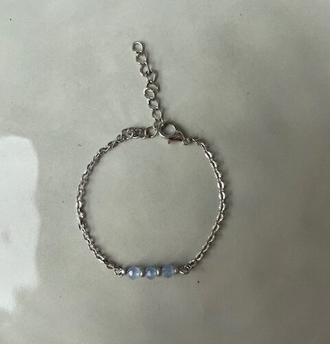 Chic Armband blauw/zilver