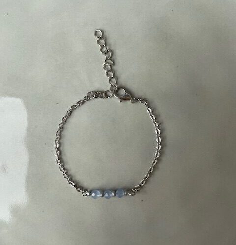 Chic Armband blauw/zilver