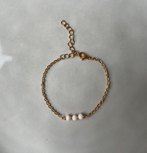 Chic Armband beige/goud