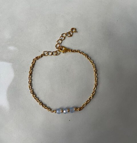 Chic Armband blauw/goud