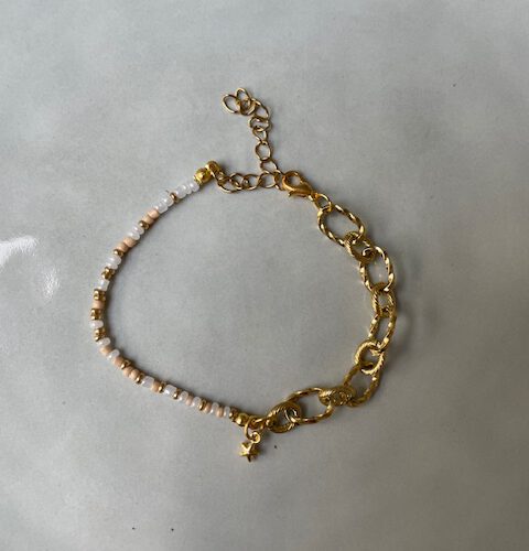 Classy Armband Ster beige